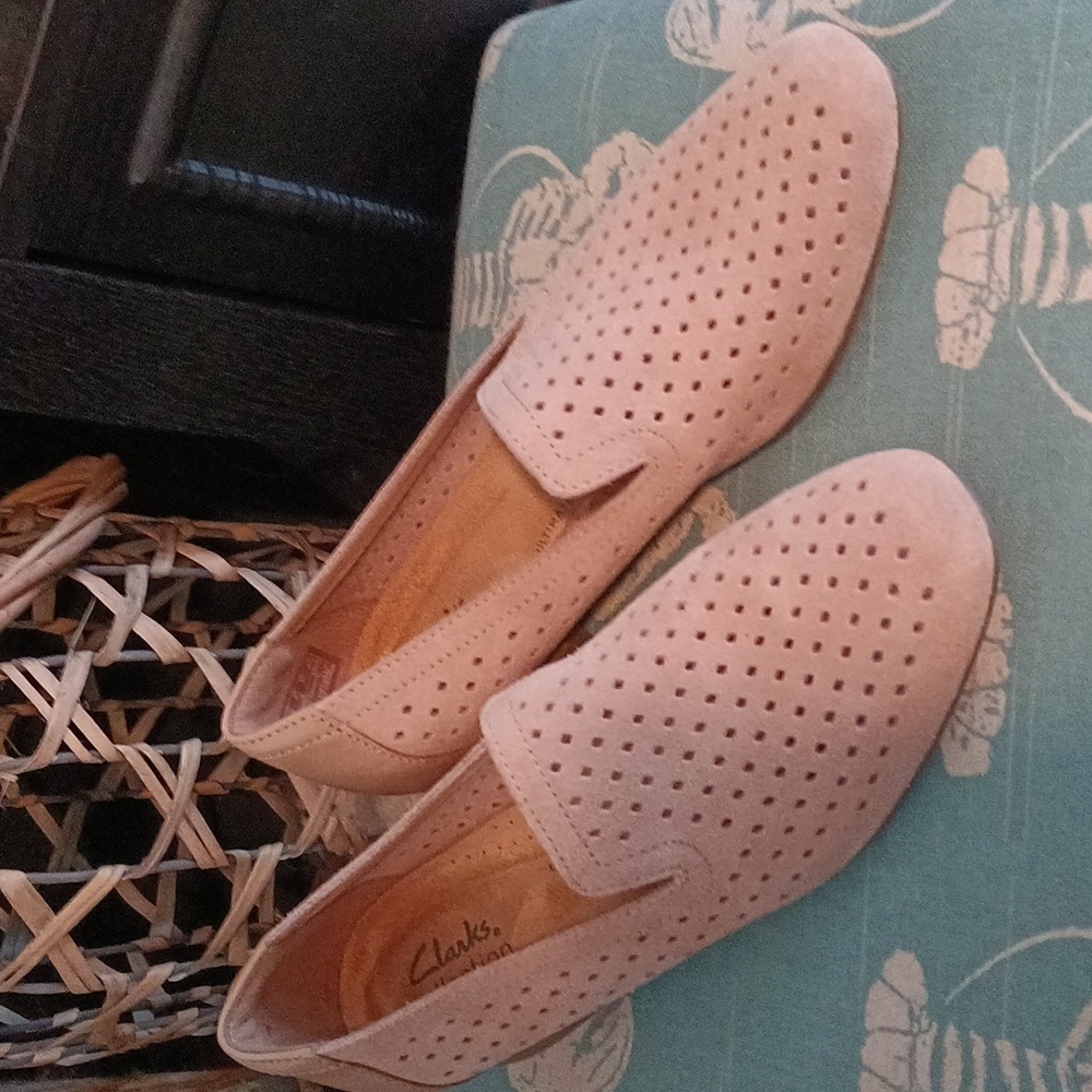 Clarks juliet hayes loafer flats suede❤️